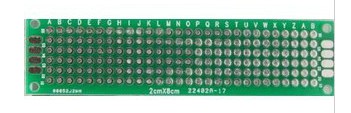 2 Pezzi Basetta Millefori Doppia Faccia Mis. 2 * 8 CM Vetronite FR4 PCB  Prototipazione - DonDeLeo - Centro Commerciale OnLine DETTAGLIO e INGROSSO